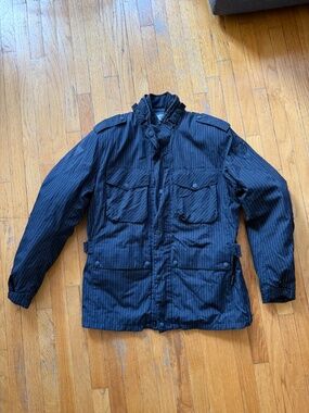 Dainese motorcycle Field Jacket in Pin Stripe black - Size 56 (large)